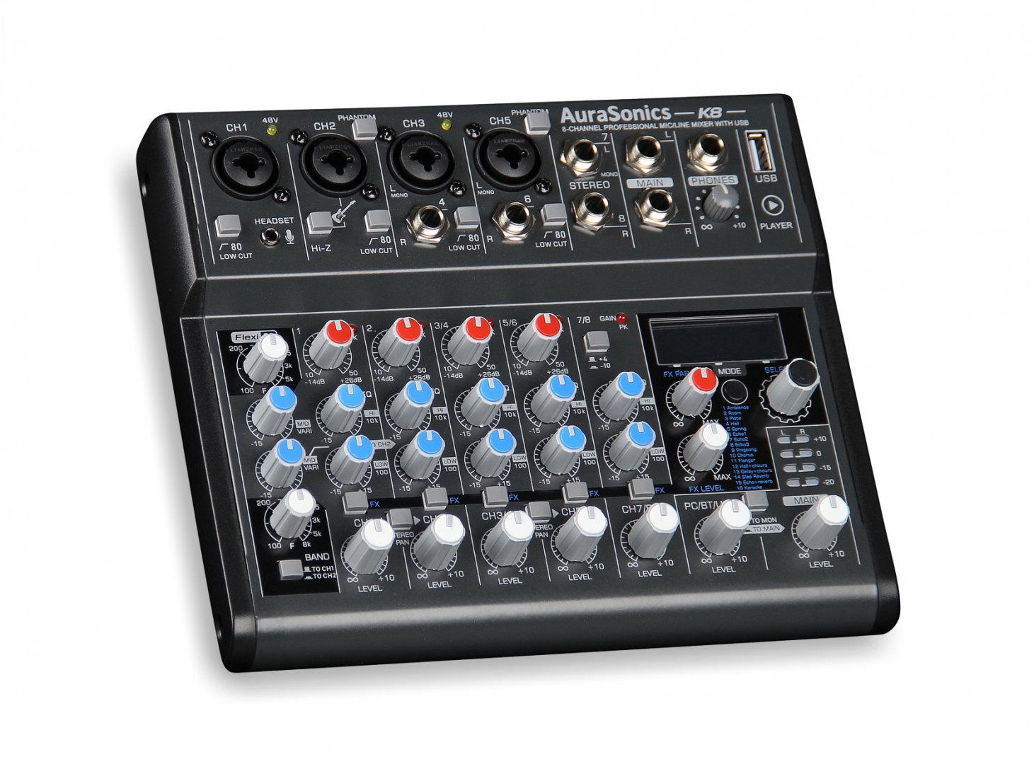 AuraSonics K8 компактный микшерный пульт в Марий Эле