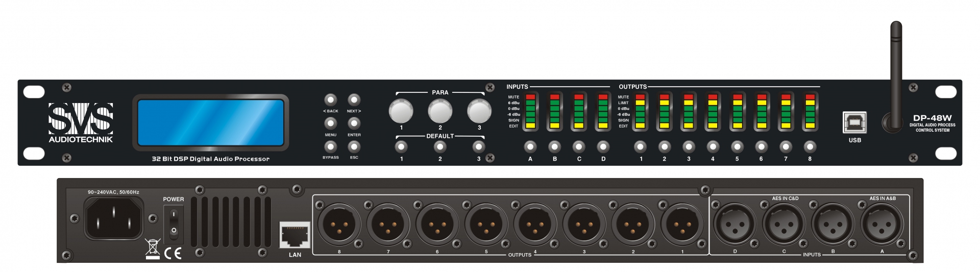 SVS Audiotechnik DP-48W Цифровой процессор: 4 входа 8 выходов в Марий Эле