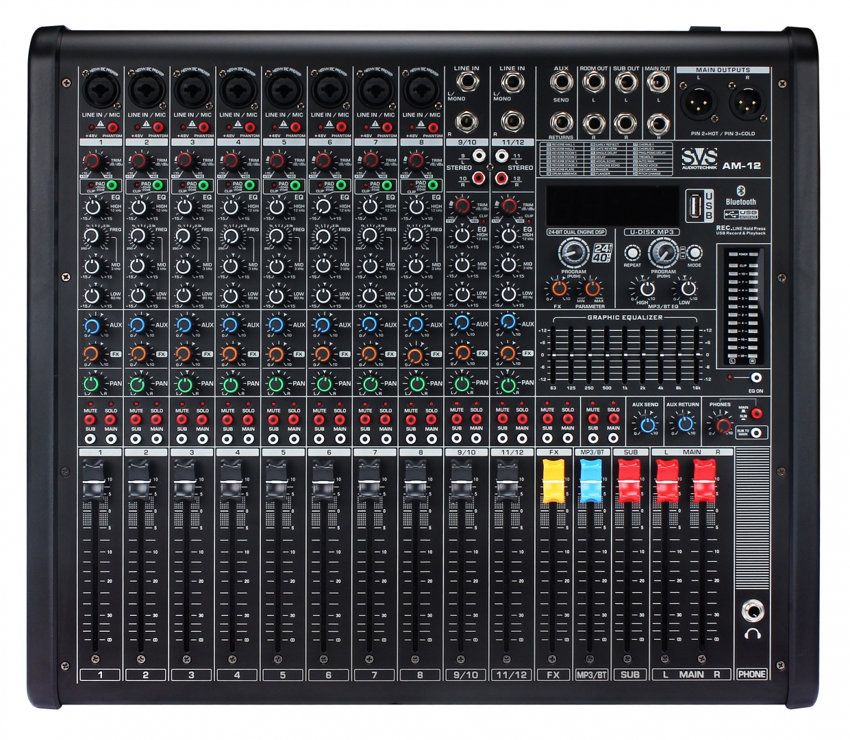 SVS Audiotechnik mixers AM-12 Микшерный пульт аналоговый, 12-канальный в Марий Эле