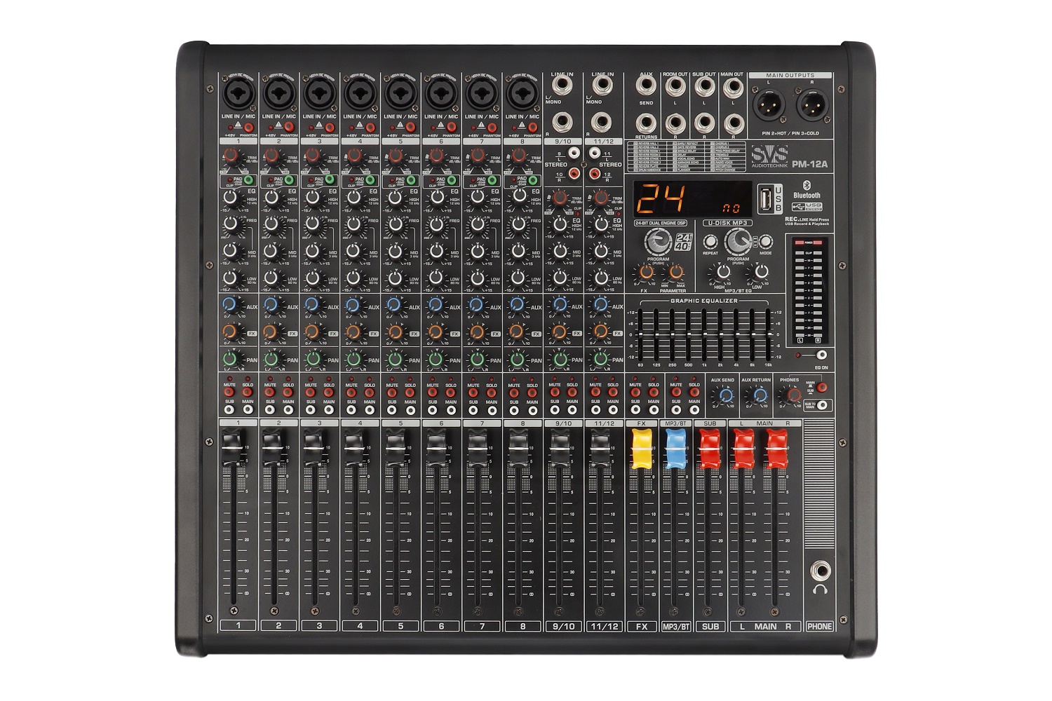 SVS Audiotechnik mixers PM-12A Активный аналоговый микшерный пульт, 12-канальный в Марий Эле